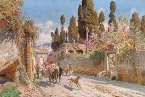 Fruhling Bei Rom by Franz Theodor Aerni
