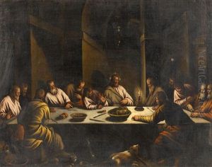 Das Letzte Abendmahl by Jacopo Bassano (Jacopo da Ponte)