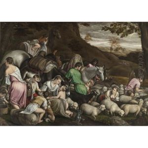 Jacob's Journey by Jacopo Bassano (Jacopo da Ponte)