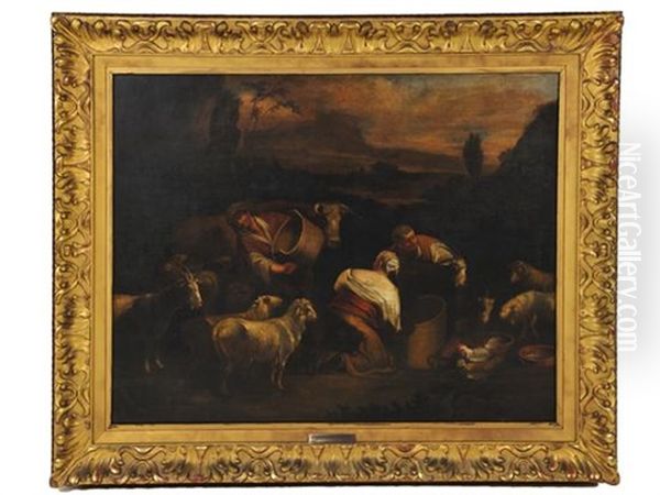 Feeding The Sheep - view 1