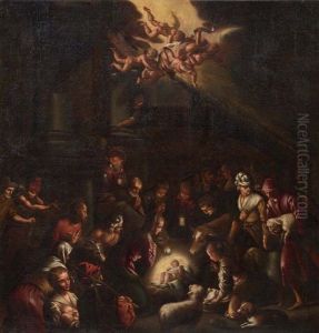 Adorazione Dei Pastori by Jacopo Bassano (Jacopo da Ponte)