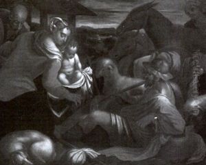 Adoration Of The Shepherds by Jacopo Bassano (Jacopo da Ponte)