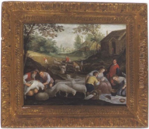 Die Schafschur, Allegorie Des Herbstes (la Tosatura Delle Pecore, Allegoria Dell'autunno) - view 1