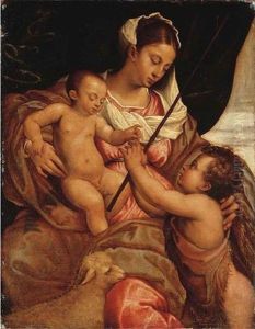The Madonna And Child With The Infant Saint John The Baptist
