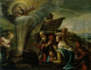 Das Dankopfer Noahs by Jacopo Bassano (Jacopo da Ponte)