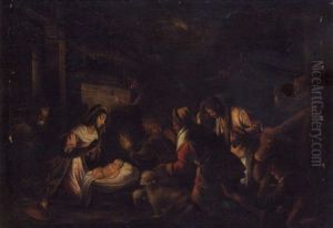 Adorazione Dei Pastori by Jacopo Bassano (Jacopo da Ponte)