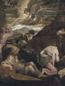 Annuncio Ai Pastori by Jacopo Bassano (Jacopo da Ponte)