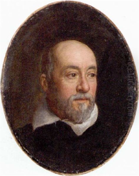 Portrait Of A Gentleman In A Black Jacket And A White Shirt - view 1
