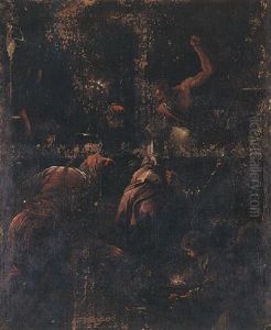 The Mocking Of Christ by Jacopo Bassano (Jacopo da Ponte)