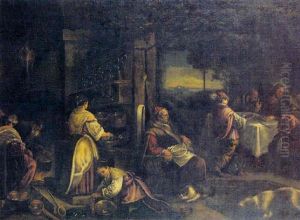 Le Repas Chez Les Pelerins D'emmaus by Jacopo Bassano (Jacopo da Ponte)