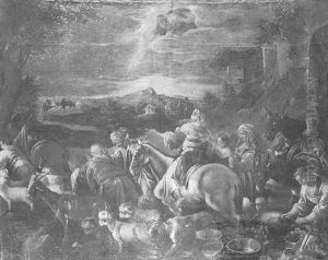 Le Depart D'abraham Pour Canaan by Jacopo Bassano (Jacopo da Ponte)