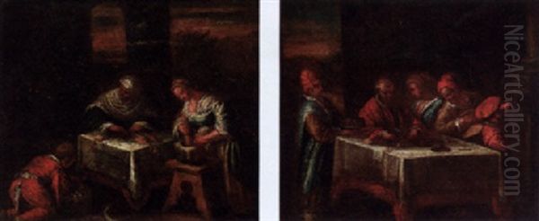 Servants Preparing Food In A Parlour - view 1