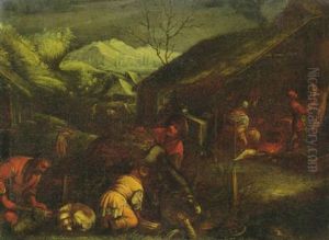 Der Winter by Jacopo Bassano (Jacopo da Ponte)
