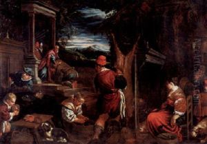Die Ruckkehr Des Verlorenen Sohnes by Jacopo Bassano (Jacopo da Ponte)