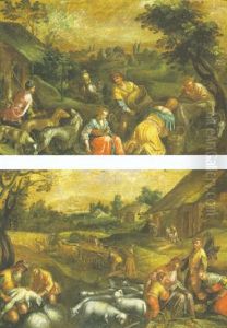The Four Seasons by Jacopo Bassano (Jacopo da Ponte)