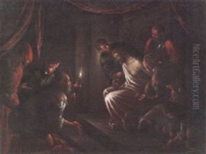 Christ Crowned With Thorns by Jacopo Bassano (Jacopo da Ponte)