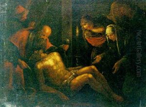 Lamentacion Sobre El Cuerpo De Cristo by Jacopo Bassano (Jacopo da Ponte)