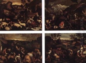 Les Quatre Saisons by Jacopo Bassano (Jacopo da Ponte)