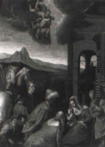 The Adoration Of The Magi by Jacopo Bassano (Jacopo da Ponte)