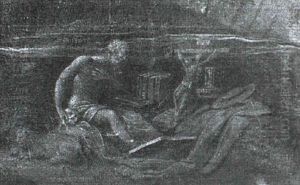 St. Jerome In The Wildnerness by Jacopo Bassano (Jacopo da Ponte)