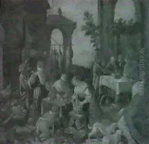 Le Festin by Jacopo Bassano (Jacopo da Ponte)