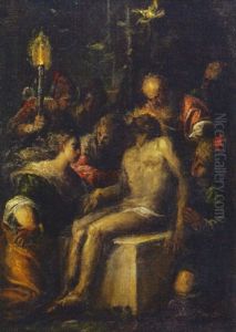 The Entombment by Jacopo Bassano (Jacopo da Ponte)