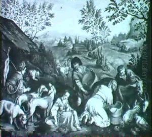 Auf Dem Lande by Jacopo Bassano (Jacopo da Ponte)