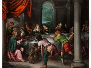 Das Hochzeitsmahl Zu Kana by Leandro Bassano