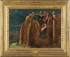 Scena Tratta Dalla Vita Di San Paolo by Leandro Bassano