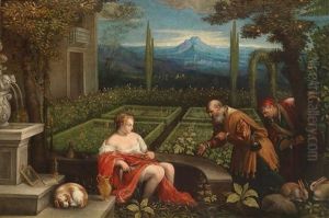 Susanna Und Die Alten by Leandro Bassano