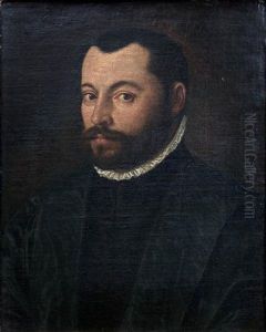 Portrait D'homme En Buste by Leandro Bassano