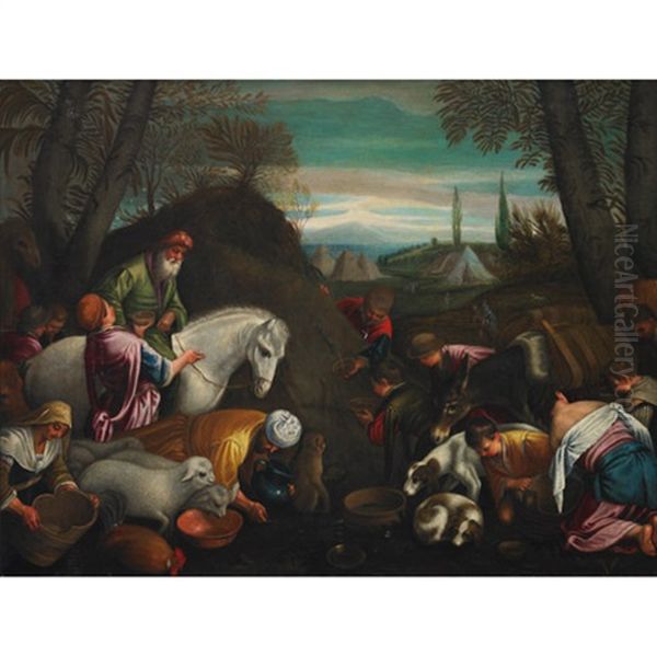 Encampment At A Watering Spring - view 1