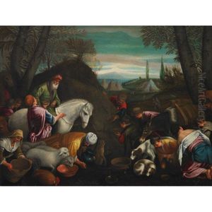 Encampment At A Watering Spring