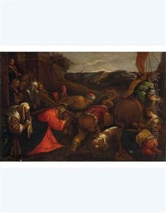 Salita Al Calvario by Leandro Bassano