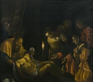 Compianto Sul Cristo Morto by Leandro Bassano