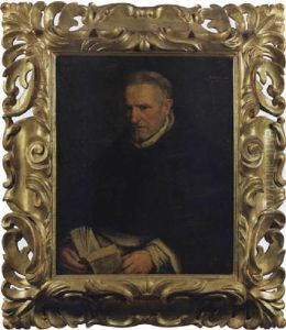Ritratto Di Un Frate (fra Paolo Sarpi?) In Una Tunica Bianca Con Mozzetta Nera E Un Breviario In Mano by Leandro Bassano