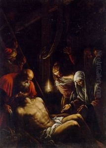 The Lamentation by Leandro Bassano