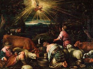 The Annunciation To The Shepherds by Leandro Bassano