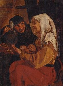 Peasants In A Tavern by Willem Basse
