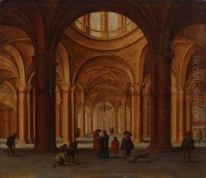 Kyrkointerior by Bartholomeus Van Bassen