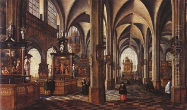 Interieur D'eglise Gothique - view 1