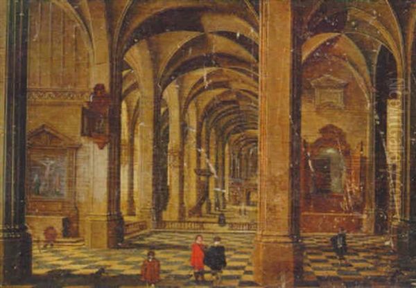The Interior Of A Gothic Church - view 1