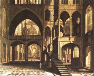 Innenansicht Eienr Gotischen Kirche by Bartholomeus Van Bassen
