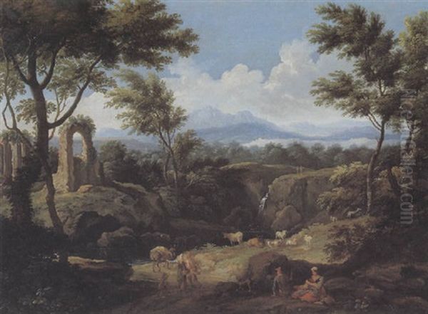 Paesaggio Fluviale Con Figure - view 1
