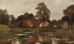 Fort Moat In Nieuwersluis by Nicolaas Bastert