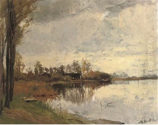 Vechtgezicht Bij Vreeland - The River Vecht In Autumn - view 1
