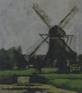 Molen Langs Een Slootkant Molen Langs Een Slootkant