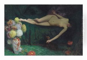 La Caresse by Jean-Celestin-Tancrede Bastet