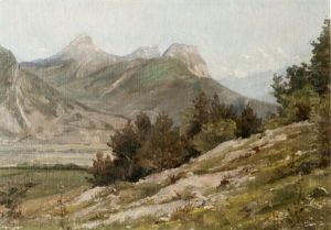 Vue Sur Les Montagnes De Chartreuse, Le Saint-eynard, La Dent De Crolles, Chamechaude Vue Sur Les Montagnes De Chartreuse, Le Saint-eynard, La Dent De Crolles, Chamechaude