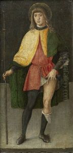 Saint Liberale; And Saint Roch (pair) by Lazzaro di Jacopo Bastiani